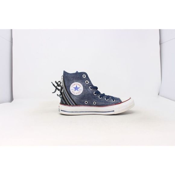 Converse Chuck Taylor Tri Zip Hi Navy/Red-White 545021C Women's - Picture 2 of 8
